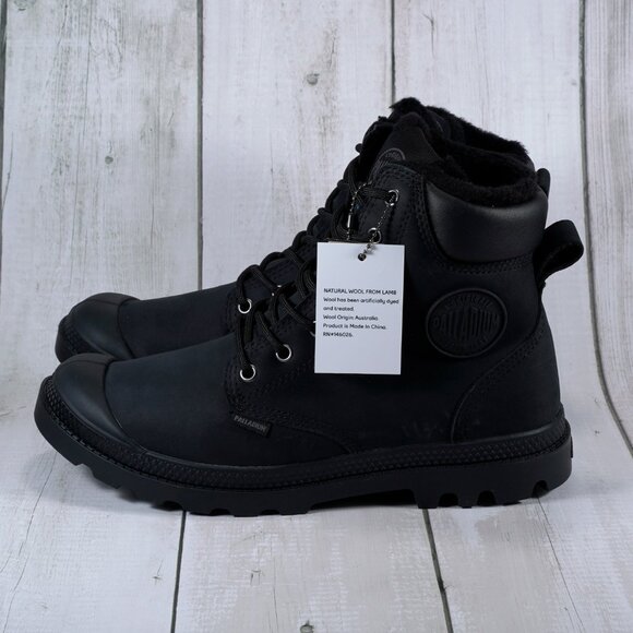 Palladium Pampa Sport Cuff WPS Winter Boots 72992-010 Size 10.5 Women/9 Men - Picture 7 of 10